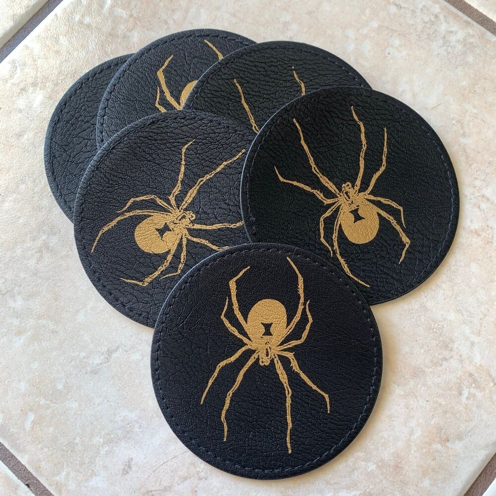 6 spider coasters